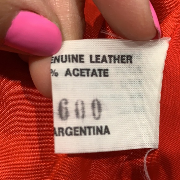 Gino diGiorgio  Red Leather Jacket M - Picture 16 of 16